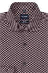 Produktbild f�r 'OLYMP Level Five body fit Hemd extra langer Arm New Kent Kragen Muster rot'