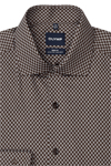 Produktbild f�r 'OLYMP Level Five body fit Hemd Langarm New Kent Kragen Muster braun'