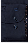 Produktbild f�r 'OLYMP Level Five body fit Hemd extra langer Arm New Kent Kragen Struktur dunkelblau'