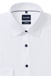 Produktbild f�r 'OLYMP No. Six super slim Hemd Langarm New Kent Kragen Muster wei�'