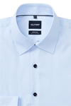 Produktbild f�r 'OLYMP No. Six super slim Hemd Langarm New Kent Kragen Muster hellblau'