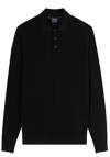 Produktbild f�r 'OLYMP Polo Langarm Strick Merinowolle schwarz'
