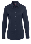 Produktbild f�r 'PURE Slim Fit Bluse Langarm Hemdkragen nachtblau'