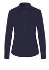 Produktbild fr 'PURE Slim Fit Bluse Langarm Hemdkragen schwarz'