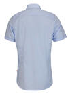 Produktbild fr 'PURE Slim Fit Hemd Halbarm New Kent Kragen ohne Brusttasche hellblau'