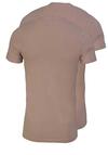 Produktbild fr 'PURE Slim Fit T-Shirt Doppelpack V-Ausschnitt beige'