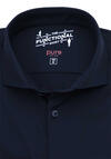 Produktbild fr 'PURE Slim Fit Hemd Langarm Haifischkragen Functional Stretch schwarz'