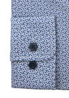 Produktbild fr 'PURE Slim Fit Hemd Langarm Haifischkragen Stretch Muster blau'
