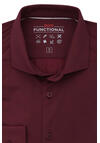 Produktbild fr 'PURE Slim Fit Hemd Langarm Haifischkragen Stretch Struktur dunkelrot'