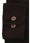 Produktbild fr 'PURE Slim Fit Hemd Langarm Haifischkragen Stretch Struktur dunkelbraun'