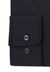 Produktbild fr 'PURE Slim Fit Hemd Langarm Haifischkragen Stretch Struktur schwarz'