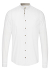 Produktbild f�r 'PURE Slim Fit Trachtenhemd Langarm Stehkragen wei�'
