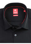 Produktbild fr 'PURE Slim Fit Hemd Langarm New Kent Kragen reine Baumwolle schwarz'