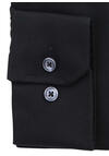 Produktbild fr 'PURE Slim Fit Hemd Langarm New Kent Kragen reine Baumwolle schwarz'