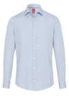 Produktbild f�r 'PURE Slim Fit Hemd Langarm Haifischkragen Stretch mittelblau'