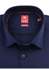 Produktbild fr 'PURE Slim Fit Hemd Langarm Haifischkragen Stretch navy'
