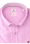 Produktbild fr 'PURE Casual Fit Hemd Kurzarm Button Down Kragen reine Leinen rosa'