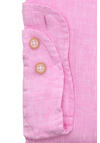 Produktbild fr 'PURE Casual Fit Hemd Langarm New Kent Kragen Leinen rosa'