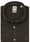 Produktbild fr 'PURE Casual Fit Hemd Langarm New Kent Kragen Leinen oliv'