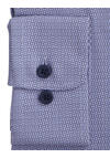 Produktbild fr 'PURE Slim Fit Functional Hemd Langarm Haifischkragen Stretch Muster blau'