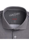 Produktbild fr 'PURE Slim Fit Functional Hemd Langarm Haifischkragen Stretch Muster schwarz'