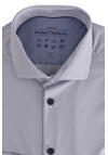 Produktbild fr 'PURE Slim Fit Functional Hemd Langarm Haifischkragen Muster navy'