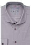 Produktbild fr 'PURE Slim Fit Hemd Langarm Haifischkragen Functional Stretch grau'