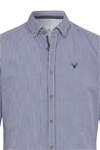 Produktbild fr 'PURE Slim Fit Trachtenhemd Langarm Button Down Kragen Karo dunkelblau'