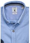 Produktbild fr 'PURE Slim Fit Trachtenhemd Langarm Button Down Kragen Karo hellblau'