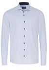 Produktbild f�r 'PURE Slim Fit Hemd Langarm New Kent Kragen Struktur mittelblau'
