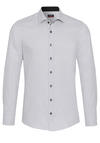 Produktbild f�r 'PURE Slim Fit Hemd Langarm New Kent Kragen Struktur hellgrau'