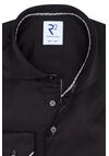 Produktbild fr 'R2 AMSTERDAM Modern Fit Hemd Langarm Haifischkragen Twill schwarz'
