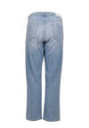 Produktbild fr 'REPLAY Straight Jeans LEONY Flicken Muster blau'