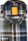 Produktbild fr 'REDMOND Modern Fit Hemd Langarm New Kent Kragen Karo blau'