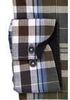 Produktbild fr 'REDMOND Modern Fit Hemd Langarm New Kent Kragen Karo blau'