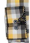 Produktbild fr 'REDMOND Modern Fit Hemd Langarm Button Down Kragen Karo gelb'