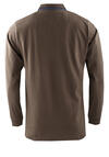 Produktbild fr 'REDMOND Poloshirt Comfort Fit Langarm Polokragen geknpft braun'