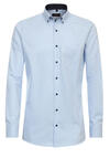 Produktbild fr 'REDMOND Slim Fit Hemd Langarm Button Down Kragen Struktur eisblau'