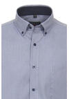 Produktbild fr 'REDMOND Modern Fit Hemd Langarm Button Down Kragen Struktur hellblau'