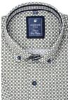Produktbild fr 'REDMOND Comfort Fit Hemd Halbarm Button Down Kragen Muster gelb'