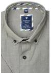 Produktbild fr 'REDMOND Comfort Fit Hemd Halbarm Button Down Kragen beige'