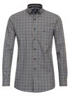 Produktbild fr 'REDMOND Comfort Fit Hemd Langarm Button Down Kragen Karo braun'