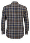 Produktbild fr 'REDMOND Comfort Fit Hemd Langarm New Kent Kragen Flanell Karo braun'