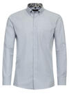 Produktbild f�r 'REDMOND Modern Fit Hemd Langarm Button Down Kragen Streifen blau'