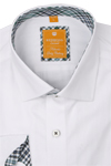 Produktbild f�r 'REDMOND Casual Modern Fit Hemd Langarm New Kent Kragen Fischgrat wei�'