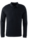 Produktbild f�r 'REDMOND Casual Poloshirt Langarm gekn�pfter Polokragen Pique anthrazit'