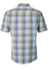 Produktbild fr 'REDMOND Casual Modern Fit Hemd Halbarm Multikaro grn'