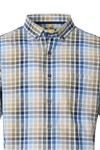 Produktbild fr 'REDMOND Casual Modern Fit Hemd Halbarm Multikaro grn'