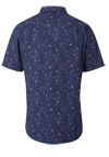Produktbild fr 'REDMOND Casual Modern Fit Hemd Halbarm Muster blau'