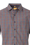 Produktbild fr 'REDMOND Casual Comfort Fit Hemd Halbarm Karo blau'